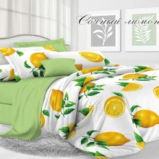 Постельное белье Bella Vita Luxe Сочный лимон (бязь-люкс)