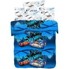 Детское постельное белье Hot Wheels Найт Сити (бязь-люкс)